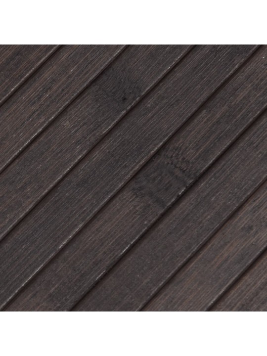 Paklājs, taisnstūra forma, tumši brūns, 100x400 cm, bambuss