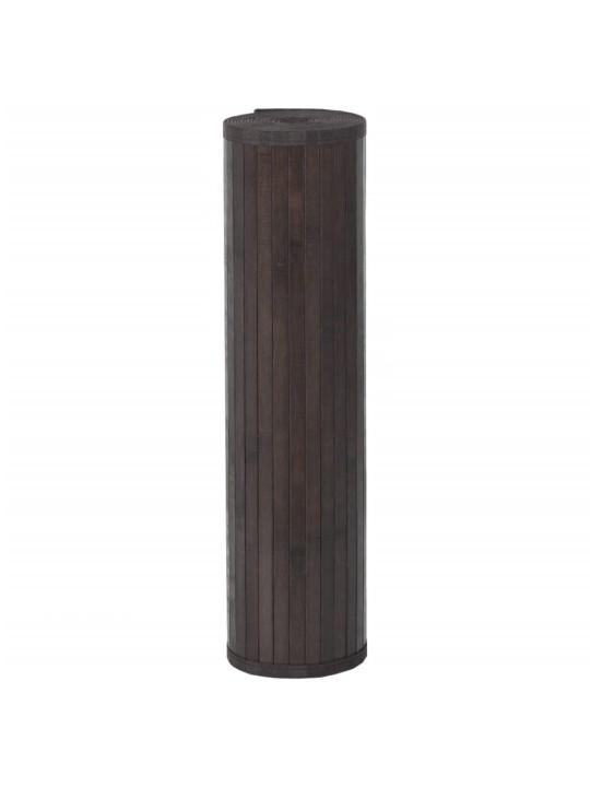 Paklājs, taisnstūra forma, tumši brūns, 60x1000 cm, bambuss