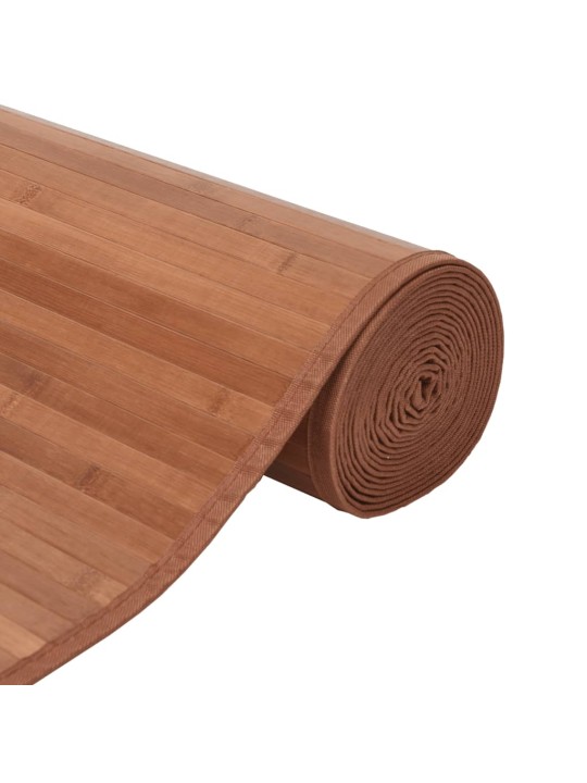 Paklājs, taisnstūra forma, brūns, 70x200 cm, bambuss