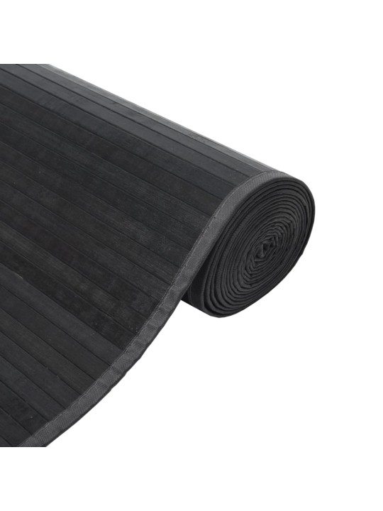 Paklājs, taisnstūra forma, pelēks, 70x300 cm, bambuss