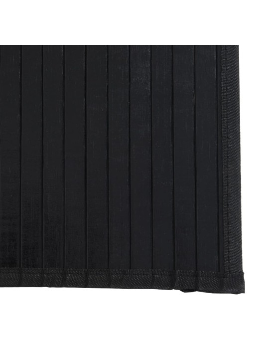 Paklājs, taisnstūra forma, melns, 70x400 cm, bambuss