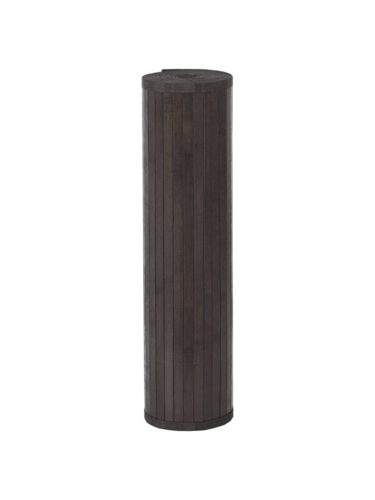 Paklājs, taisnstūra forma, tumši brūns, 80x200 cm, bambuss