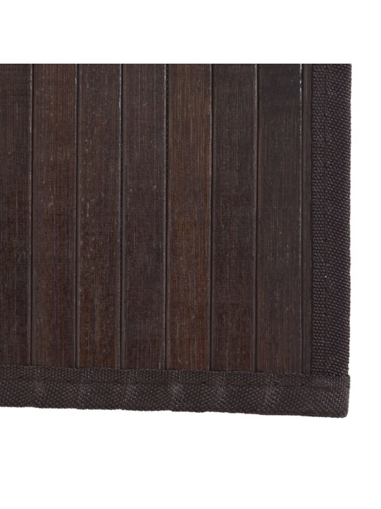 Paklājs, taisnstūra forma, tumši brūns, 80x200 cm, bambuss