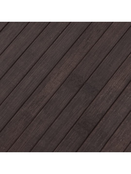 Paklājs, taisnstūra forma, tumši brūns, 80x200 cm, bambuss