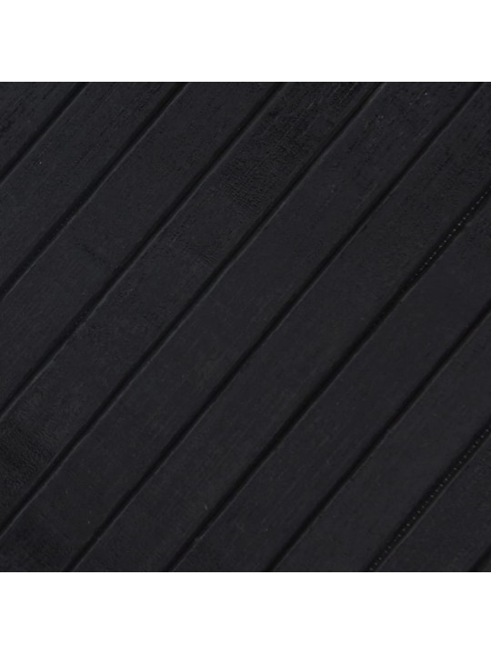 Paklājs, taisnstūra forma, melns, 80x400 cm, bambuss