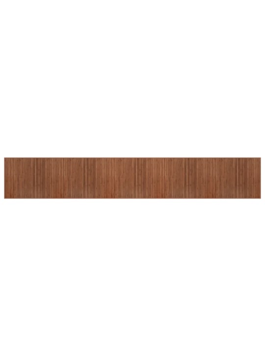 Paklājs, taisnstūra forma, brūns, 80x500 cm, bambuss
