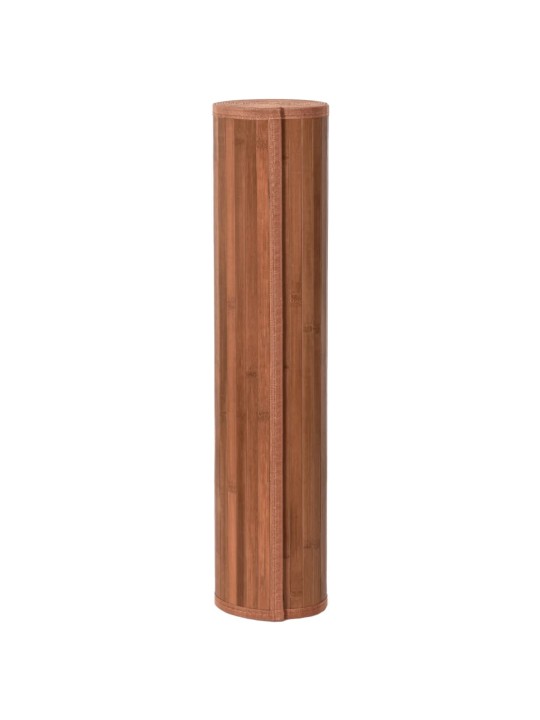 Paklājs, taisnstūra forma, brūns, 80x500 cm, bambuss