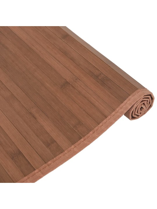 Paklājs, taisnstūra forma, brūns, 80x500 cm, bambuss