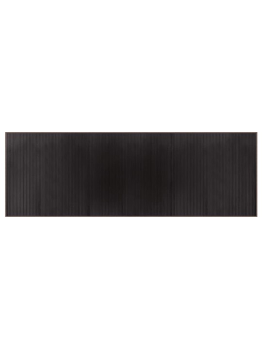 Paklājs, taisnstūra forma, tumši brūns, 100x300 cm, bambuss