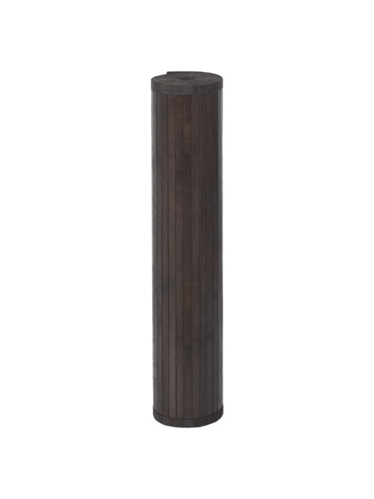 Paklājs, taisnstūra forma, tumši brūns, 100x300 cm, bambuss