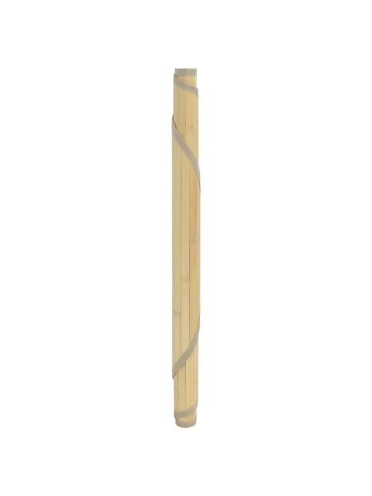 Paklājs, apaļš, dabīga krāsa, 100 cm, bambuss