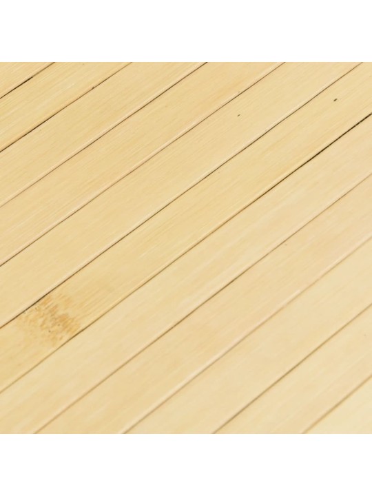 Paklājs, apaļš, dabīga krāsa, 100 cm, bambuss