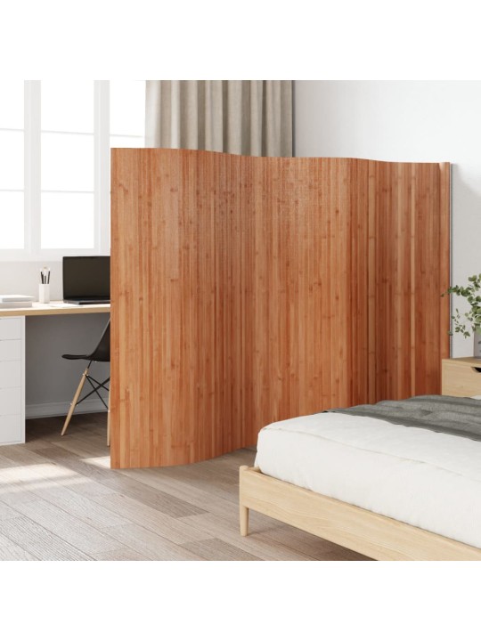 Istabas aizslietnis, brūns, 165x400 cm, bambuss