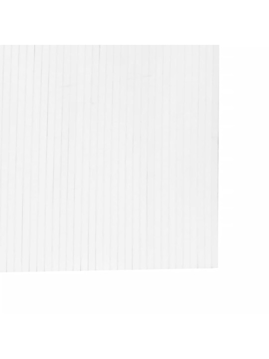 Istabas aizslietnis, balts, 165x600 cm, bambuss