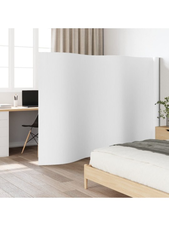 Istabas aizslietnis, balts, 165x600 cm, bambuss