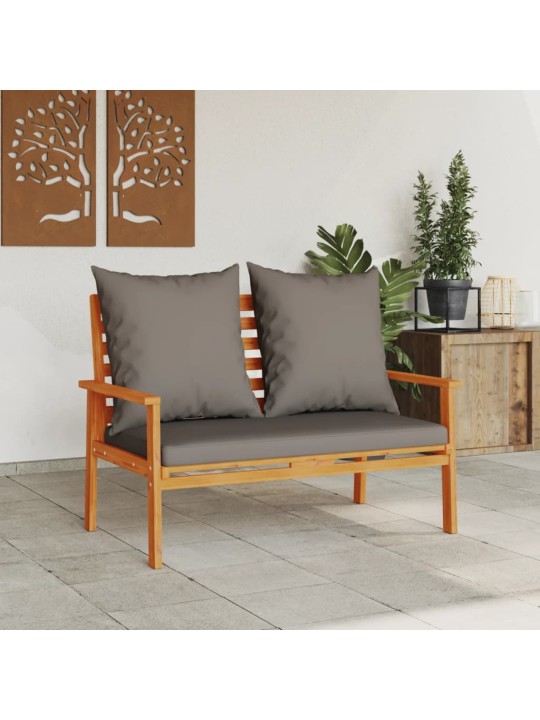 Dārza sols ar matraci, 120 cm, akācijas masīvkoks