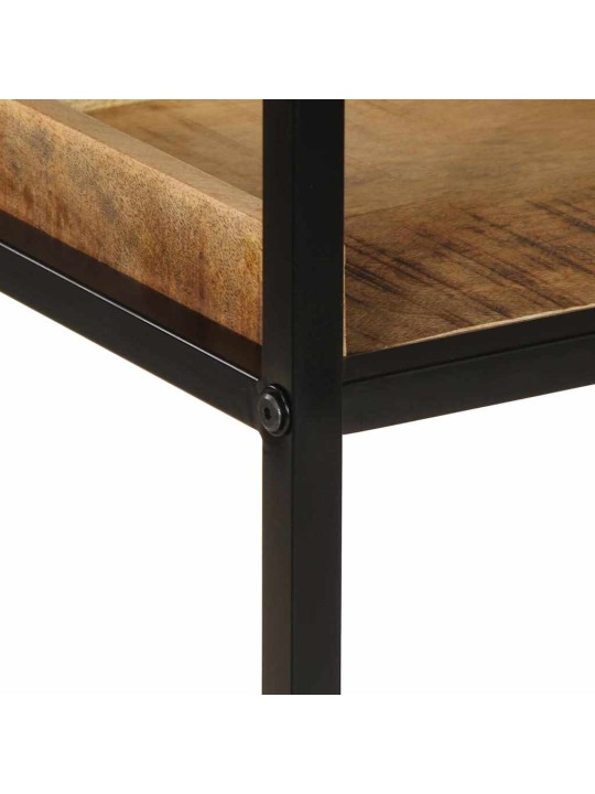 Grāmatu plaukts brūna 70 x 35 x 110 cm mango masīvkoks