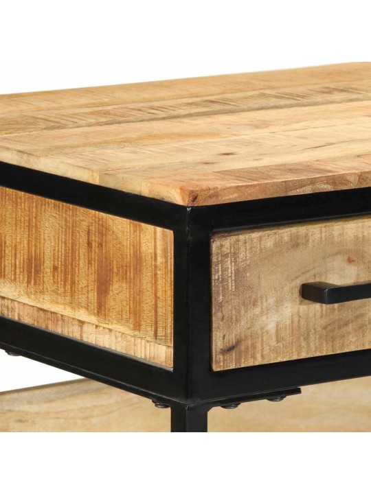 Rakstāmgalds ar plauktu brūna 100 x 50 x 75 cm mango masīvkoks