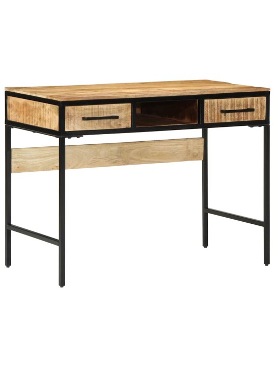 Rakstāmgalds ar plauktu brūna 100 x 50 x 75 cm mango masīvkoks