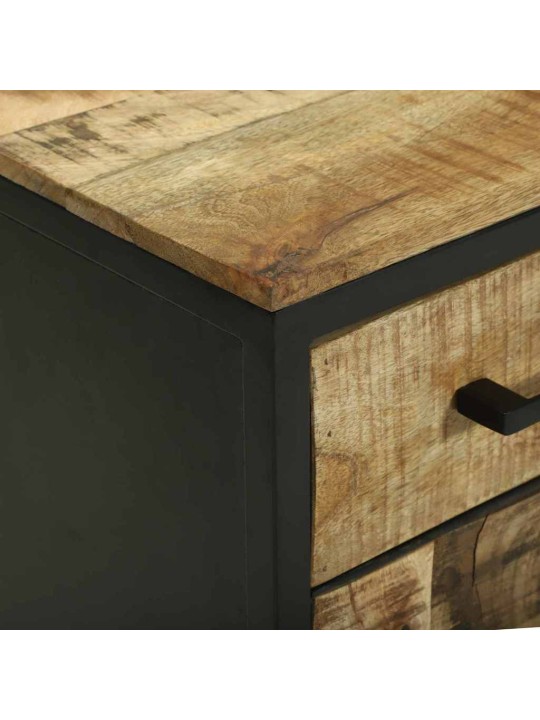 Sadaļas galds brūna 70 x 35 x 70 cm mango masīvkoks