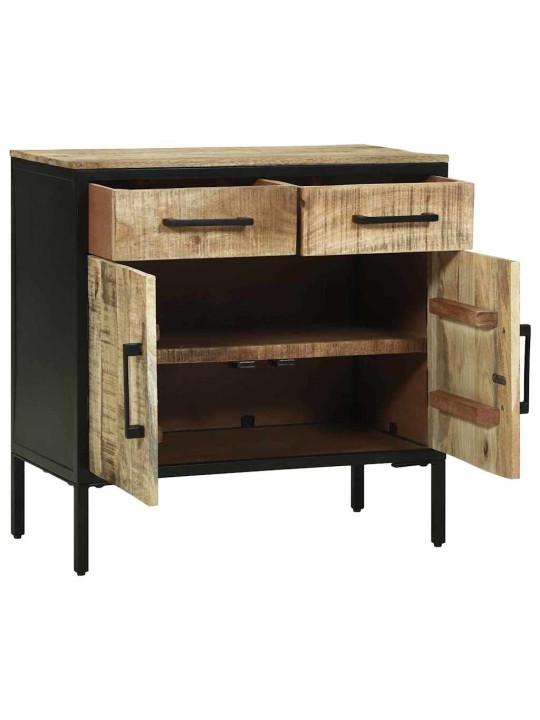 Sadaļas galds brūna 70 x 35 x 70 cm mango masīvkoks