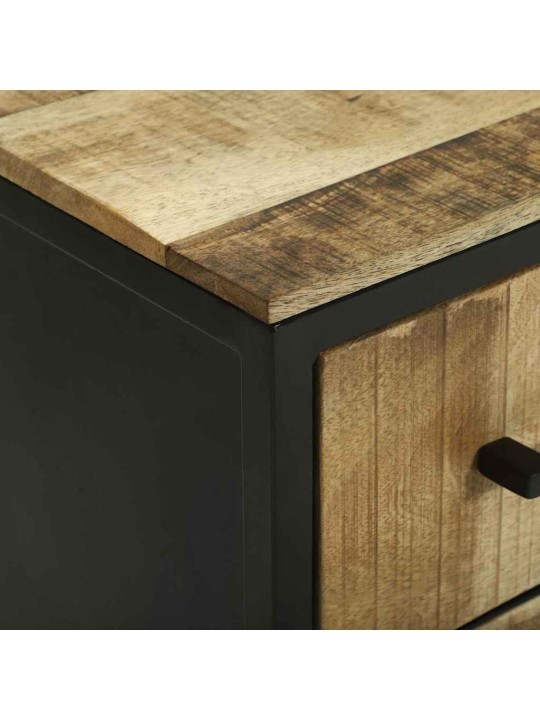 Sadaļas galds brūna 70 x 35 x 70 cm mango masīvkoks