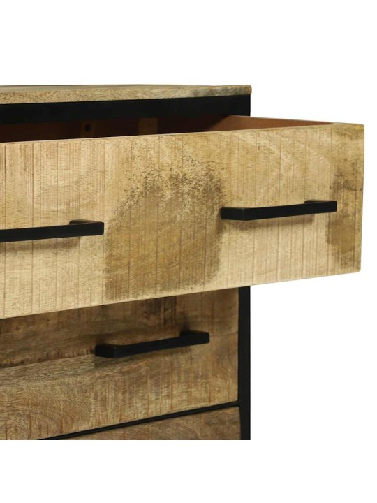 Sadaļas galds brūna 70 x 35 x 70 cm mango masīvkoks