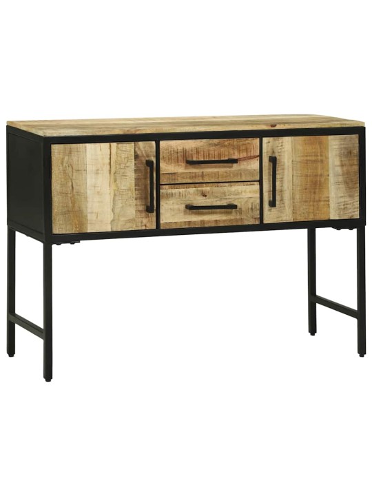 Konsoles galds ar durvīm brūna 100 x 35 x 70 cm mango masīvkoks