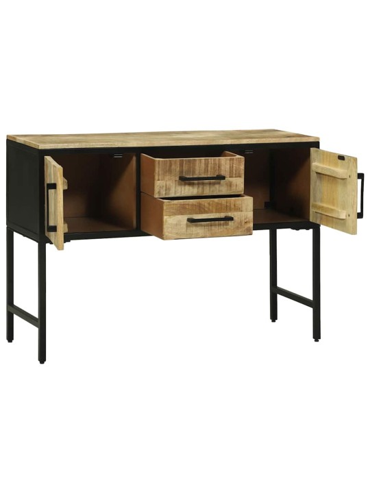 Konsoles galds ar durvīm brūna 100 x 35 x 70 cm mango masīvkoks