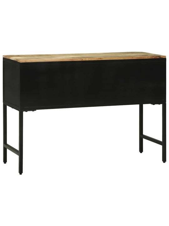 Konsoles galds ar durvīm brūna 100 x 35 x 70 cm mango masīvkoks