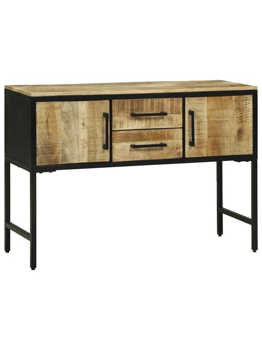 Konsoles galds ar durvīm brūna 100 x 35 x 70 cm mango masīvkoks