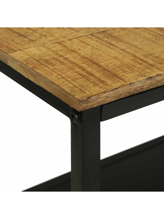 Grāmatu plaukts brūna 70 x 35 x 110 cm mango masīvkoks