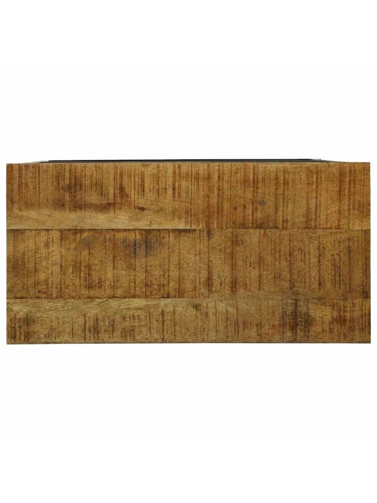 Grāmatu plaukts brūna 70 x 35 x 110 cm mango masīvkoks