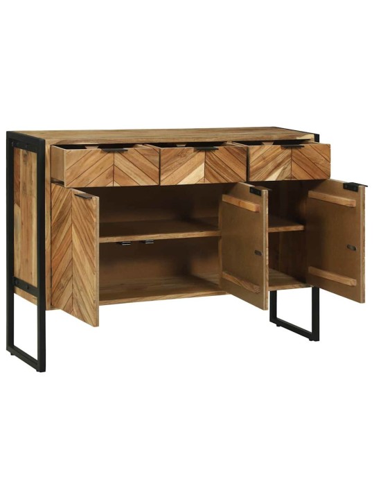 Kumode brūna 100 x 30 x 75 cm akācijas masīvkoks