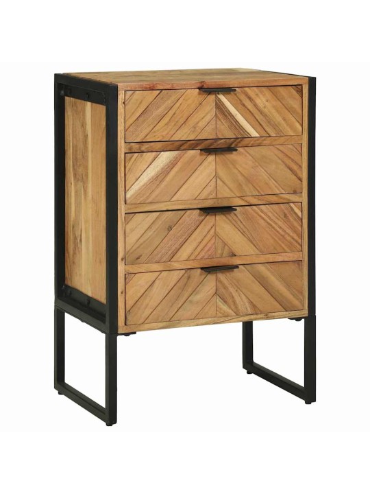 Kumode brūna 50 x 35 x 75 cm akācijas masīvkoks