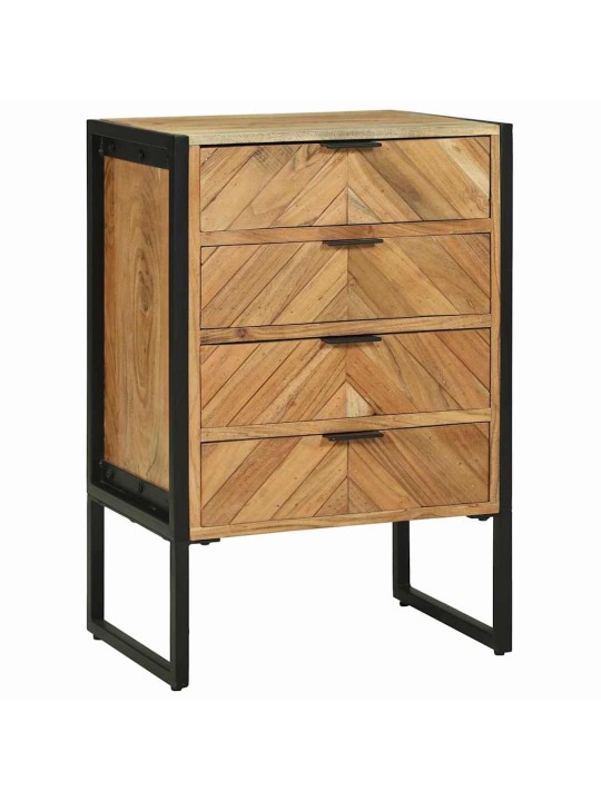 Kumode brūna 50 x 35 x 75 cm akācijas masīvkoks