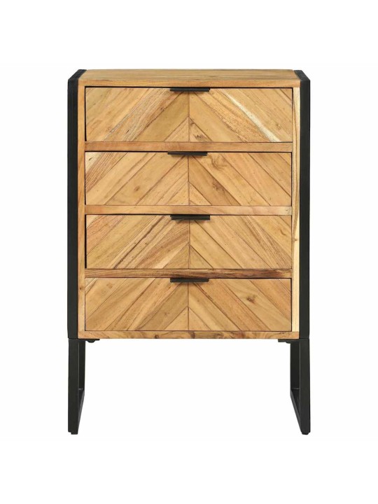 Kumode brūna 50 x 35 x 75 cm akācijas masīvkoks