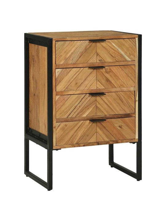 Kumode brūna 50 x 35 x 75 cm akācijas masīvkoks