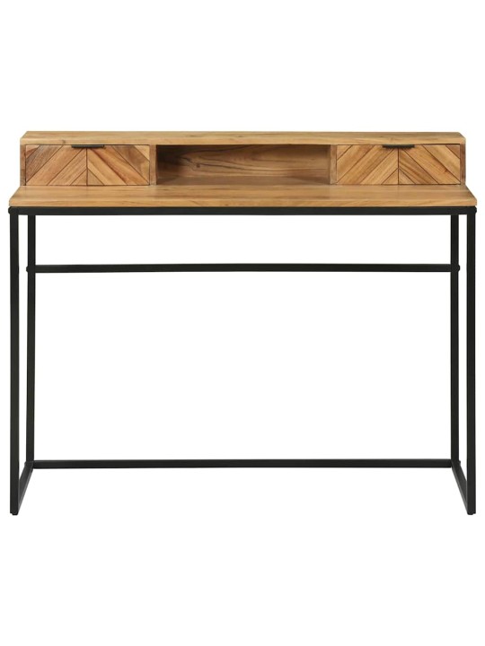 Galds ar atvilktni brūna 110 x 50 x 87 cm akācijas masīvkoks