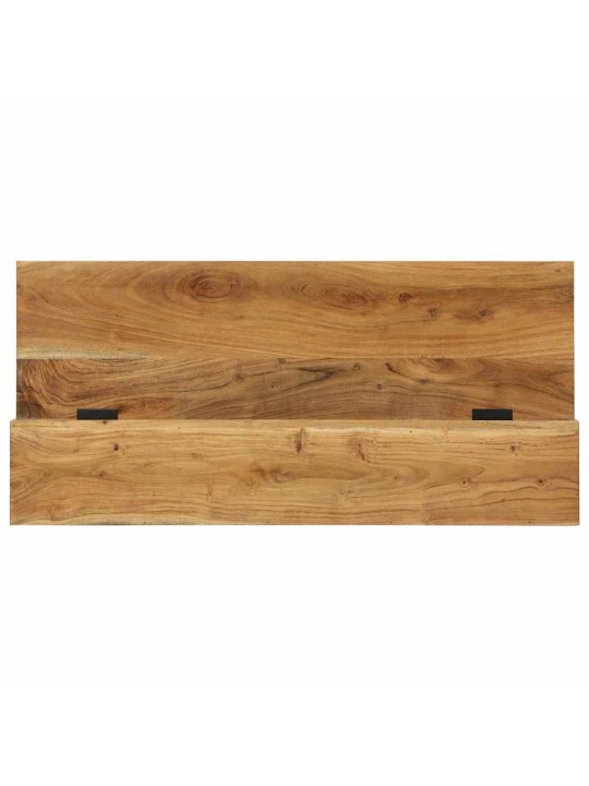 Galds ar atvilktni brūna 110 x 50 x 87 cm akācijas masīvkoks