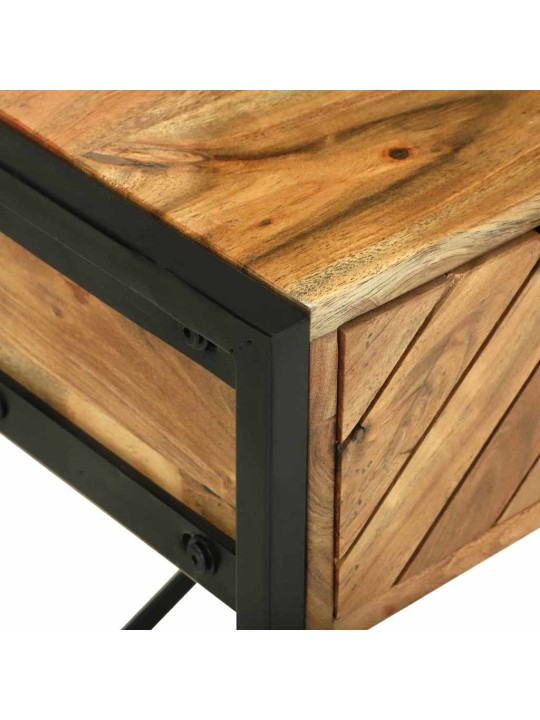 Dressing galds brūna 100 x 40 x 120 cm akācijas masīvkoks