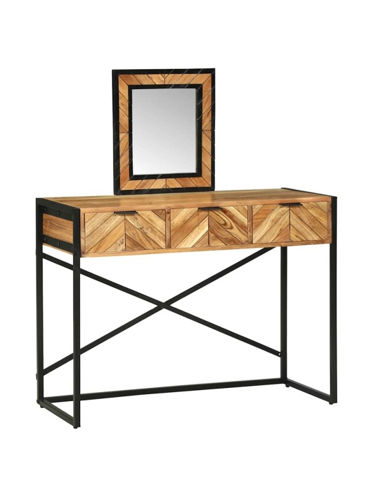 Dressing galds brūna 100 x 40 x 120 cm akācijas masīvkoks