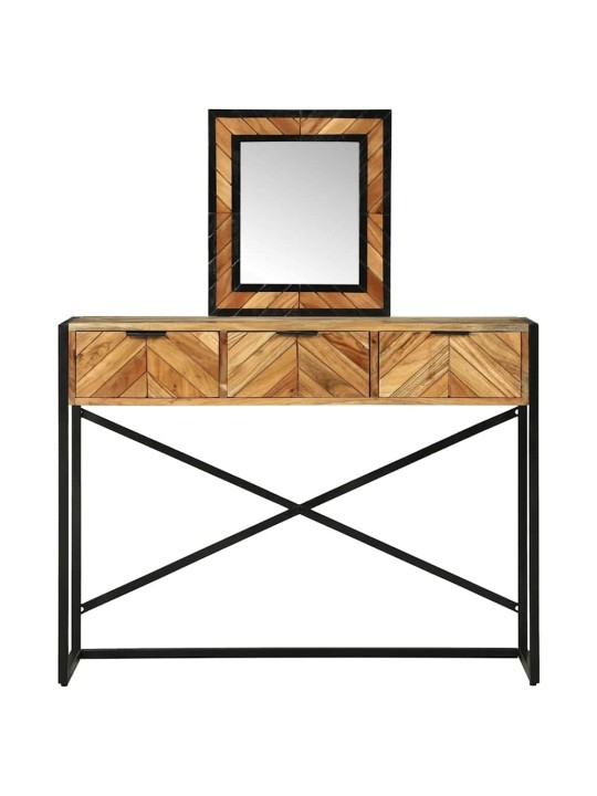 Dressing galds brūna 100 x 40 x 120 cm akācijas masīvkoks