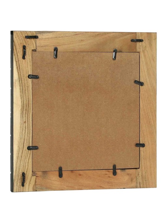 Spogulis melns un brūns 50 x 2 x 50 cm cieta koka akācija