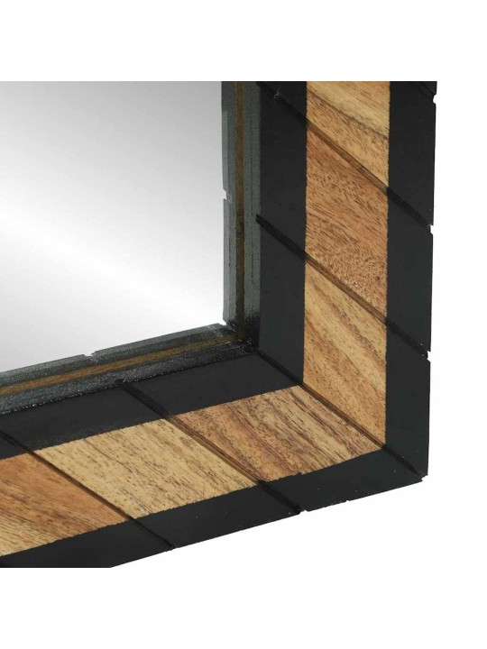 Spogulis melns un brūns 90 x 2 x 50 cm cieta koka akācija