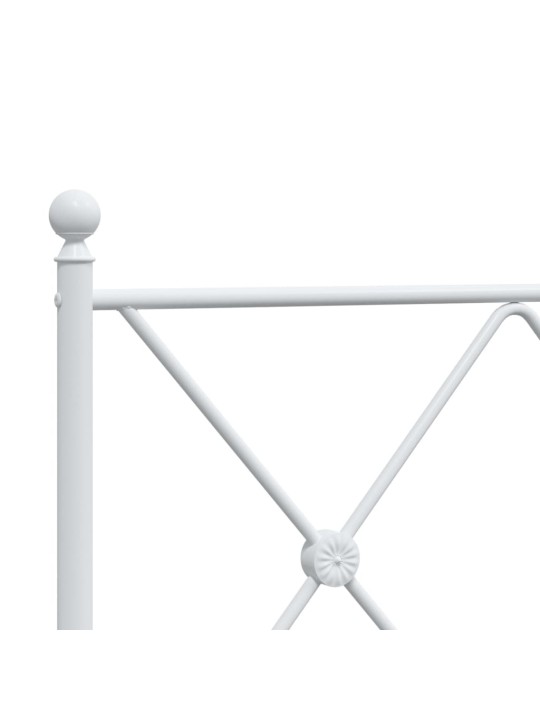 Gultas galvgalis, balts, 90 cm