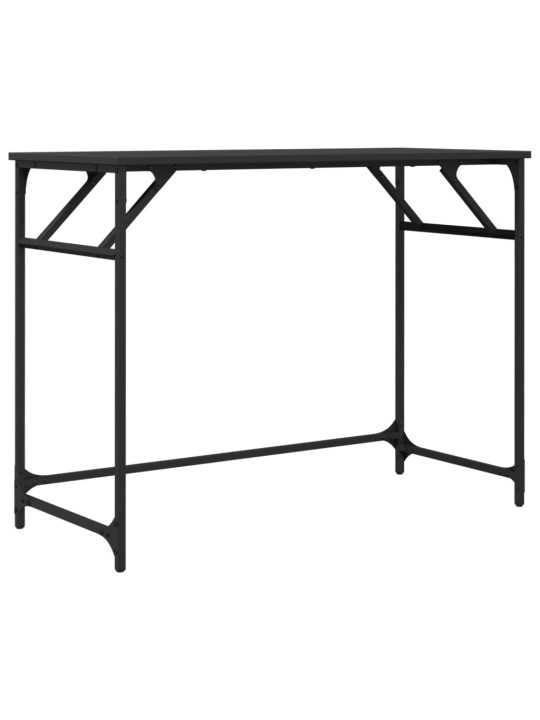 Rakstāmgalds, melns, 100x45x76 cm, inženierijas koks, tērauds