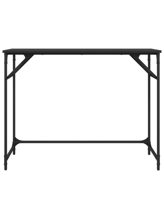 Rakstāmgalds, melns, 100x45x76 cm, inženierijas koks, tērauds