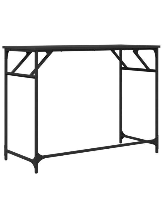 Rakstāmgalds, melns, 100x45x76 cm, inženierijas koks, tērauds