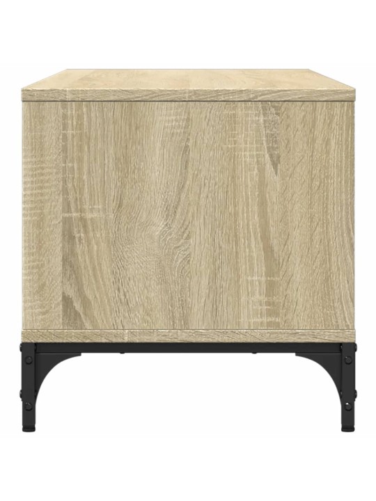 Tv skapītis, ozolkoka, 102x40x41 cm, inženierijas koks, tērauds